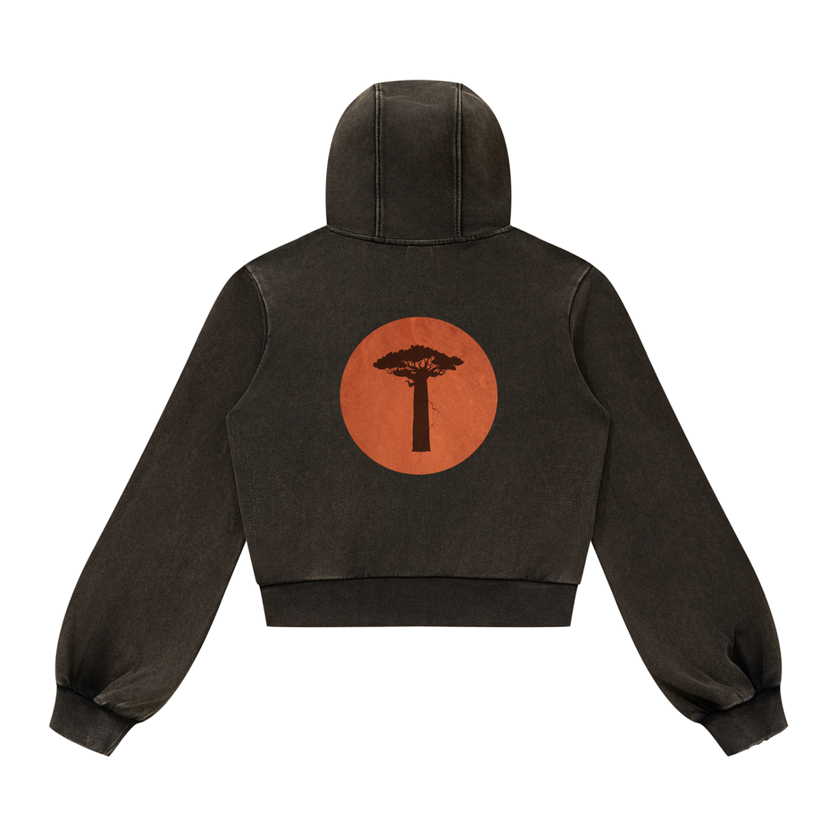 Galawa Women’s Vintage Wash Full Zip Hoodie