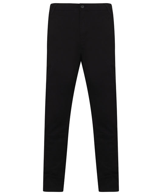 Stretch chinos with flex waistband
