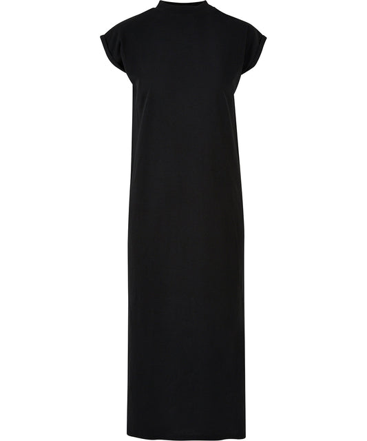 Women’s long extended shoulder dress