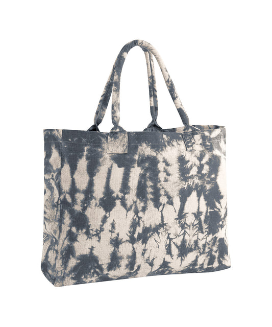 Tie-dye canvas tote bag