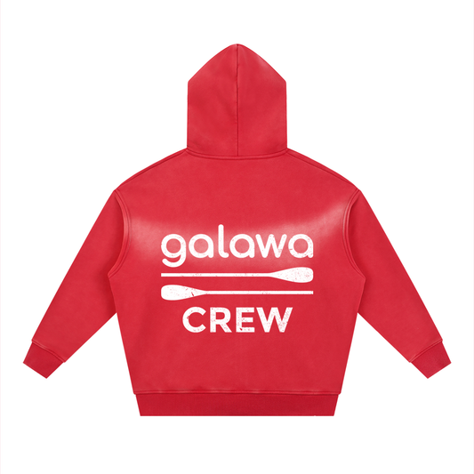 Galawa Crew - Sunfade Two-way Zipper Boxy Fleece Hoodie